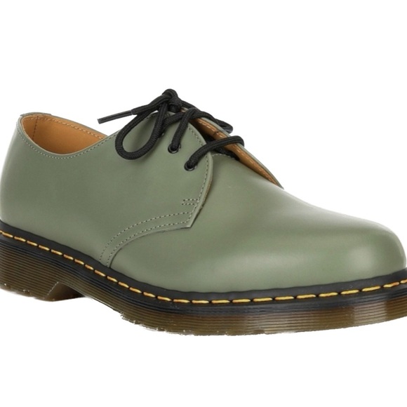 Dr. Martens Shoes - DOC MARTENS Unisex Plain Toe Derby, Khaki Green, Size 10(L)/9(M)​